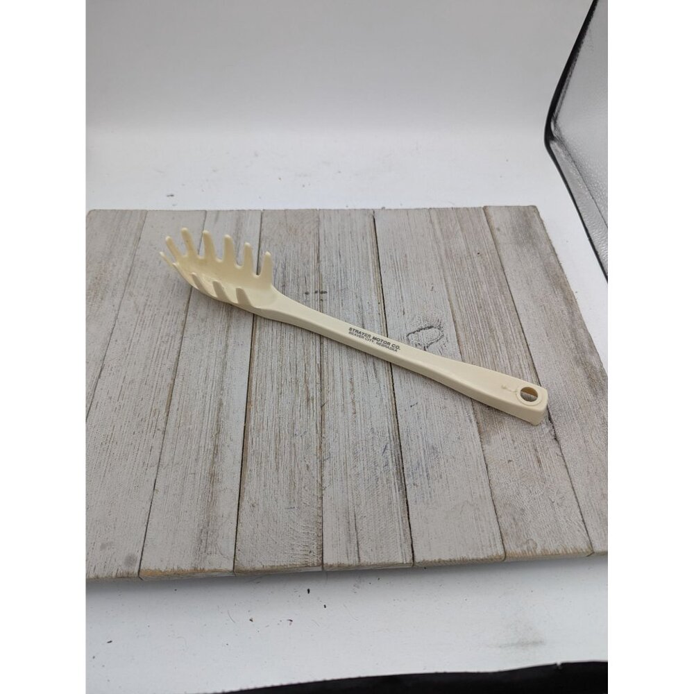 Advertising #1 Spaghetti Pasta Fork Almond 11 1/2" Fork Server Spoon Nylon